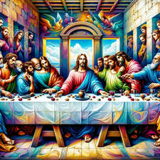 AI art new interpretation of the da Vinci last supper 2