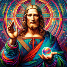 AI art da Vinci inspired Salvator Mundi