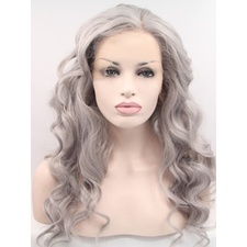 Wave Grey Color Synthetic Lace Front Wigs