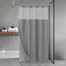Harnage Shower Curtain with Hooks Included and with Liner Included