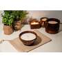 Soy Wax Scented Candle V Shape Wooden Bowl