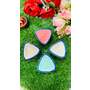 Designer Triangle Shaped Candles in Ceramic Pot - Medium Size