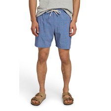 Faherty Shorelite Performance Swim Trunks, Main, color, Bluebell Flare Geo
