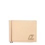 Christian Louboutin Groovy Calfskin Bifold Wallet with Money Clip, Main, color, Saharienne/ Saharienne