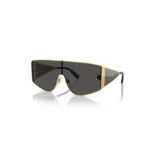 Dolce&amp;Gabbana Shield Sunglasses, Alternate, color, Gold