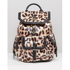 River Island Leopard Print Backpack