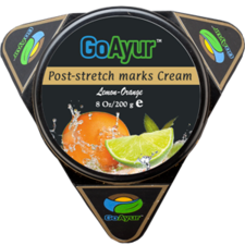 Lemon Orange Post-Stretch Marks Cream - 6 Oz, Heals Unsightly Stretch Marks & Moisturized Skin Naturally. 100% Safe Beauty Cosmetics @ GoAyur.com