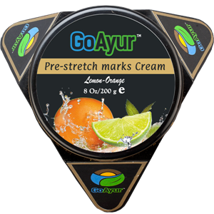Ayurvedic Lemon-Orange Pre-Stretch Marks Cream - 6 Oz, Prevents Stretch Marks & Get Ultra Soft, Brightening Skin Naturally, Rich  Antioxidants & 100% Herbal Actives @ GoAyur.com