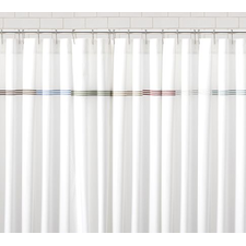 Grand Embroidered Shower Curtain, Honeycomb