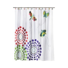 Circo® Butterflies Shower Curtain - Pastel 