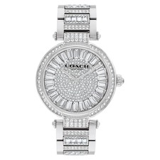 COACH Cary Bracelet Watch, 34mm, Main, color, Silver
