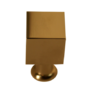 MODERN CUBE KNOB - Eclectic Geometric Design, Brass Finish, Decorative Drawer Pull For Any Cabinets