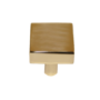 CLASSIC SQUARE KNOB - Brass Cabinet Knobs for a contemporary kitchen, bathroom etc. Brass Finishes @ Signaturethings.com