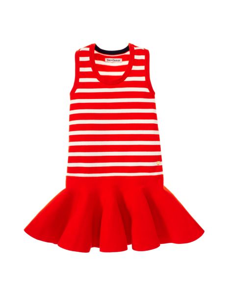 Girls Striped Flounce Dress - Juicy Couture