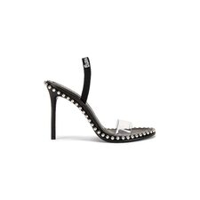 Alexander Wang Nova Logo Sandal in Black | REVOLVE