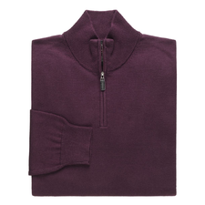 Signature Pima Cotton Half-Zip Sweater