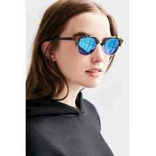 Kelly Half-Frame Brow Bar Sunglasses