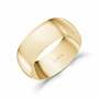 8mm 10K Gold High Polished Dome Wedding Band