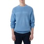 Bugatchi Mixed Stitch Cotton Sweater, Main, color, Air Blue