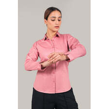 BLUEBIRD WOMEN'S PINK SATIN SHIRT