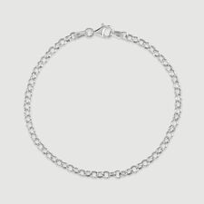 Sterling Silver 3.4mm Belcher Link Bracelet