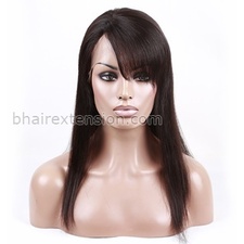 Remy Human Hair Full Lace Wig With Bang