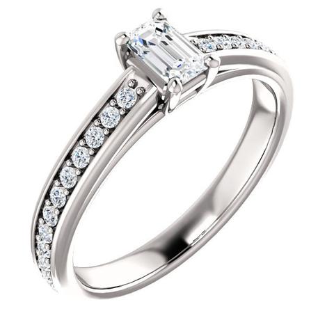 0.25 Ct Emerald Diamond Cat...