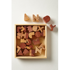 Alphabet Wood Block Set