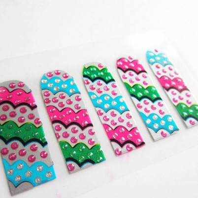 Custom colorful foil 2d nai...