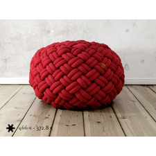 CHRISTMAS SALE 20% off - KNOTTY floor cushion 80x80x40 cm (red)