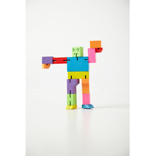 Cube-Bot Wooden Toy