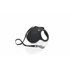Flexi New Classic Retractable Tape Dog Leash - Black