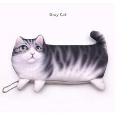 2020 Sevimli Kedi Makyaj Durumda Seyahat Organizatör Kozmetik Çantaları Neceser Tuvalet Kozmetik Kalem Kutusu 3D Baskı Depolama Kılıfı Hediyeler