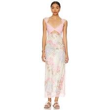 Free People Suddenly Fine Maxi Slip Dress in Daisy Combo | REVOLVE