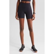 Studio Luxe Pocket Bike Shorts, Main, color, Black