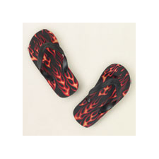 flame flip flops