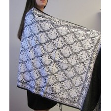 Cashmere Pashmina Designer Black Wrap Embroidered | Yours Elegantly