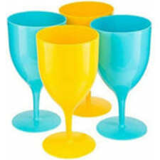 Plastic Wine Glasses 4Pk - nappyworlduk