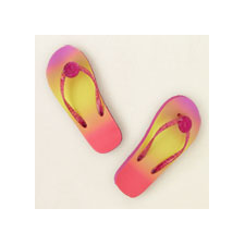 shine ombre flip flops