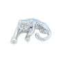 14k White Gold Cougar Pendant 