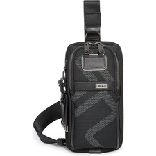Tumi Alpha Reflective Compact Sling Bag, Main, color, Reflective Tumi Jacquard