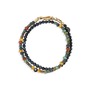 Caputo &amp; Co. Men's Evil Eye Semiprecious Beaded Double Bracelet, Main, color, Blue Tiger Eye