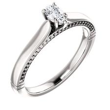 Cathedral Style engagement Ring