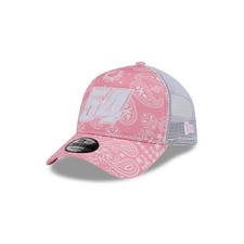 New Era Men's New Era  Pink Ty Gibbs 9FORTY A-Frame Trucker Paisley Adjustable Hat, Main, color, Pink