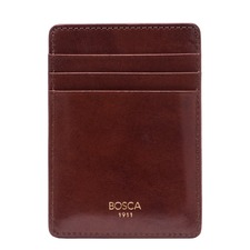 Bosca Old Leather Front Pocket Wallet, Main, color, Dark Brown