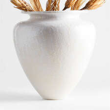 View Kyoto White Ceramic Vase 16" - image 1 of 8