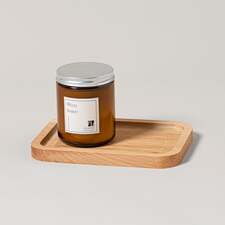 Wild Spirit Candle + Wood Tray