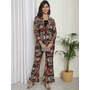Black Abstract Printed Prem...