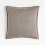 View Dark Grey 20"x20" Laundered Linen Throw Pillow Cover - image 1 of 5