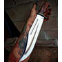 Custom Handmade Leatherneck Bowie Knife with Full Tang O1 Tool Steel Blade and Exotic Wood Handle - 15.5 Inches